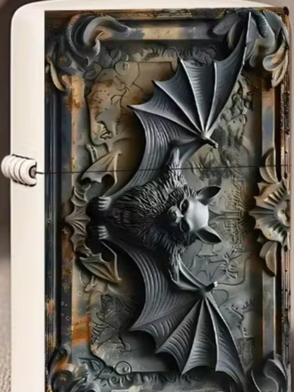 FancySpooky Bat White Case Lighter